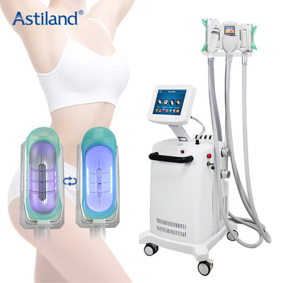 Δημιουργία κοιλότητας 4 Cryo Lipolaser RF μηχανών Cryolipolysis σε 1 παχύ σύστημα ψυκτήρων για το αδυνάτισμα σώματος